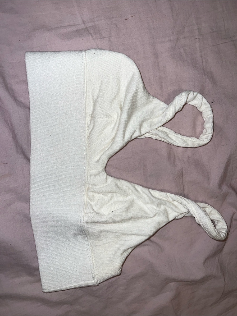 Parade Comfort Stretch White Bralette Straps